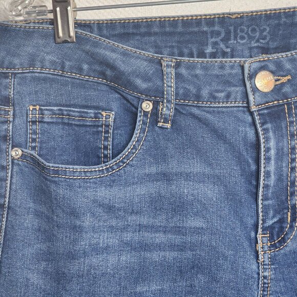R1893 Sears Roebuck Co Medium Wash Cotton Poly Viscose Span Stretch Jean Size 12 - Picture 6 of 16